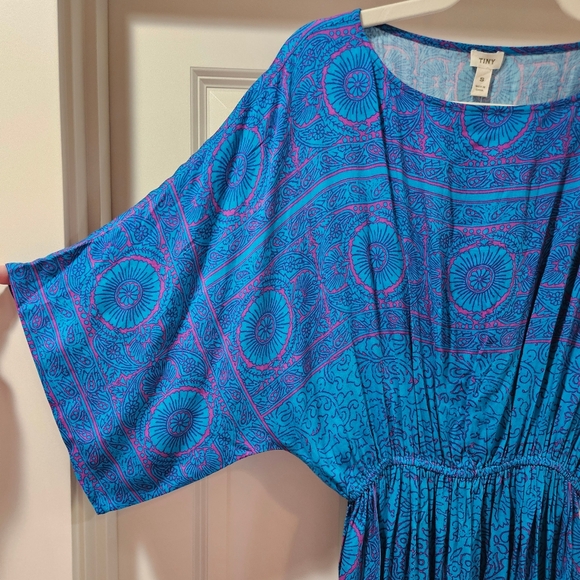 Tiny Annmarie Midi Dress Scoop Neck Batwing Sleeves Drapey Lightweight Small NWT - Picture 5 of 14